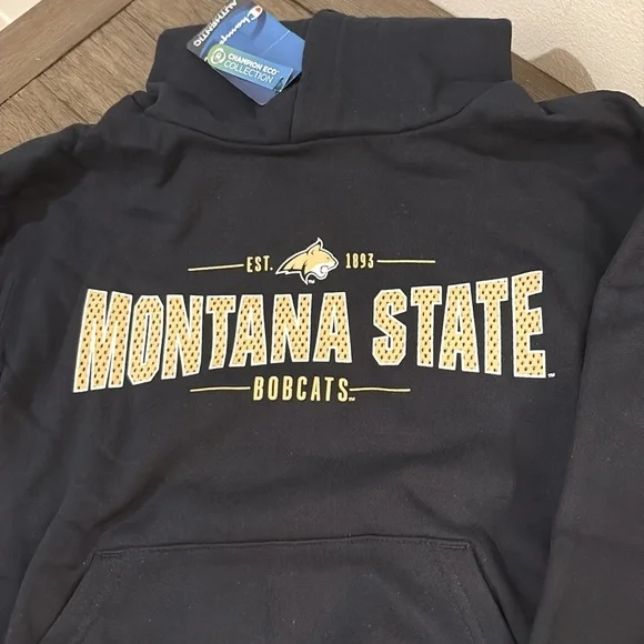 NWT [Champion] Montana State Bobcats NCAA Fleece Hoodie Sweatshirt Youth M (7-8) - Picture 4 of 9